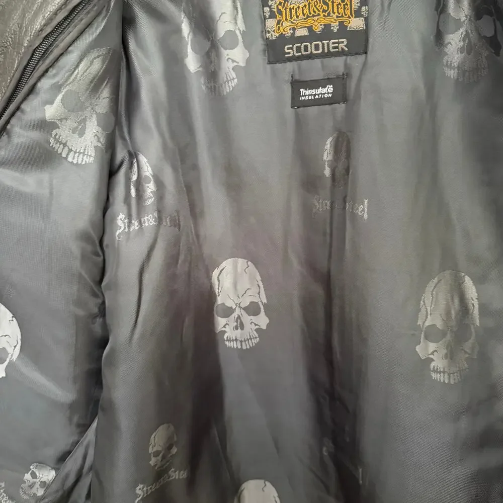 Street & Steel Scooter Leather Jacket - Size Large - Picture 5 of 15